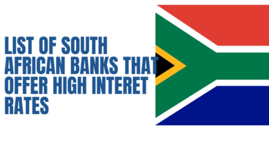 Top 5 List of south African banks with a high-interest rates
