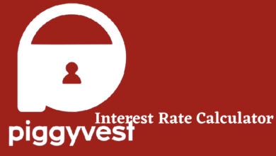 PiggyVest Interest Rate Calculator